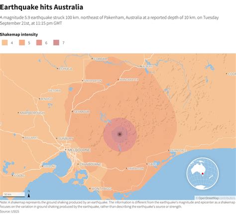 earthquake now melbourne|Magnitude 5.9 earthquake strikes near Melbourne, Australia.